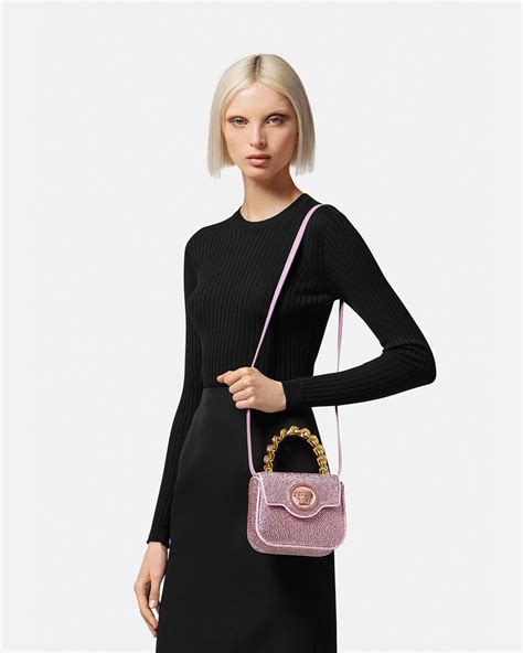 versace fuchsia bag|versace black label.